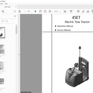 Hyundai 45ET Electric Tow Tractor Operation & Service Manual PDF