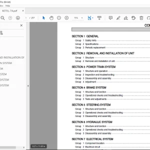 Hyundai Forklift Truck 6070L-7A Service Manual - PDF DOWNLOAD
