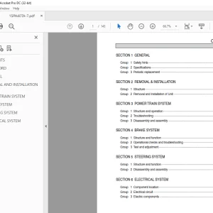 Hyundai Forklift Trucks 15PA40TA-7 Service Manual - PDF