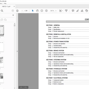 Hyundai Forklift Trucks HBF20-7 Service Manual - PDF DOWNLOAD