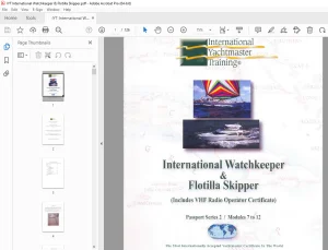 IYT International Watchkeeper & Flotilla Skipper - PDF DOWNLOAD