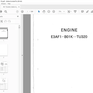 Iseki E3AF1-B01K TU320 Engine Parts Manual - PDF DOWNLOAD