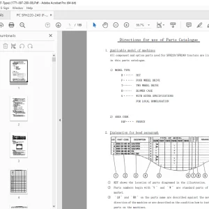 Iseki SFH220 SFH240 Tractor Parts Manual - PDF DOWNLOAD