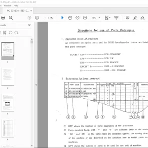 Iseki SG133 Lawn & Garden Tractor Parts Manual - PDF DOWNLOAD
