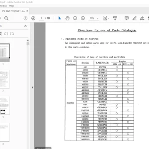 Iseki SG17H Lawn & Garden Tractor Parts Manual 1631-098-100-10 PDF