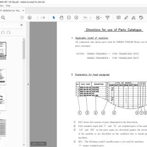 Iseki SMM54-TM3240 Mower Parts Manual - PDF DOWNLOAD
