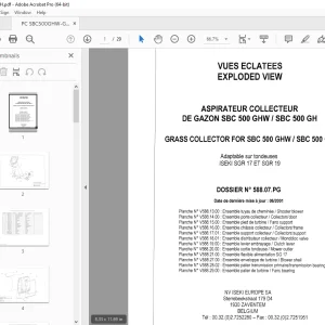 Iseki SSC 500 GHW I SSC 500 GH Parts Manual - PDF DOWNLOAD