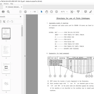 Iseki SSM48-M Mower Parts Manual - PDF DOWNLOAD
