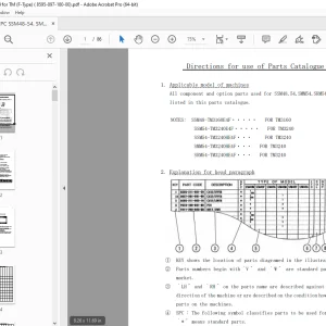 Iseki SSM48 SSM54 SMM54 SRM54 Mower Parts Manual PDF