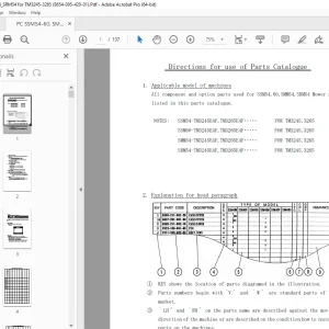 Iseki SSM54,SSM60,SMM54,SRM54 Mower Parts Manual 8654-095-420-01 PDF