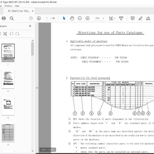 Iseki SSM72 Mower Parts Manual - PDF DOWNLOAD