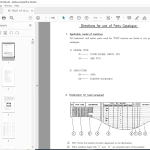 Iseki TF327 Tractor Parts Manual - PDF DOWNLOAD