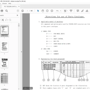 Iseki TG5395,5475 Tractor Parts Manual (1747-095-100-0A) - PDF DOWNLOAD