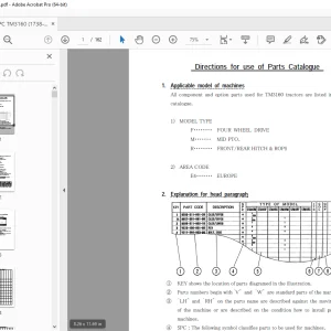 Iseki TM3160 Tractor Parts Manual - PDF DOWNLOAD