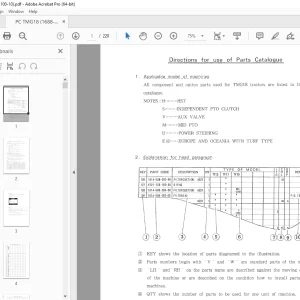 Iseki TMG18 Tractor Parts Manual - PDF DOWNLOAD