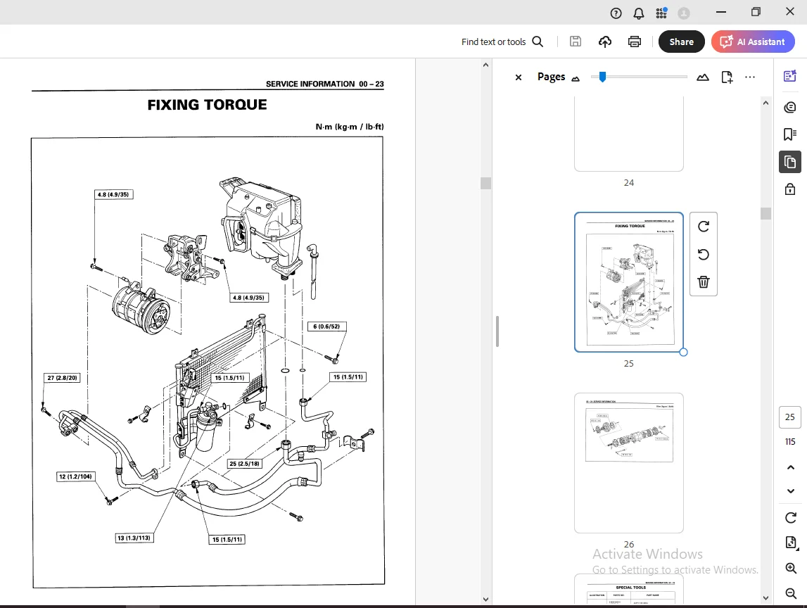 Isuzu NHR NKR NPR NQR NPS Heating & Air Conditioning Workshop Manual - PDF - Image 3