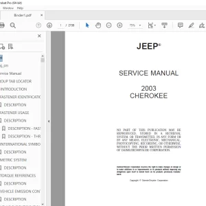 Jeep Cherokee 2003 KJ Service Manual - PDF DOWNLOAD