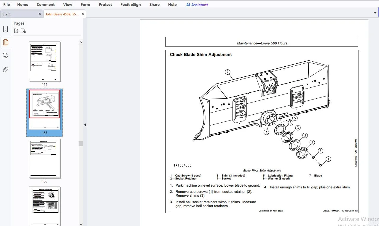 John Deere 450K 550K 650K Crawler Dozer Operation Manual PDF - Image 3