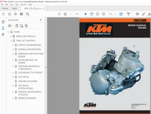 KTM 125/200 Engine Repair Manual  - PDF DOWNLOAD