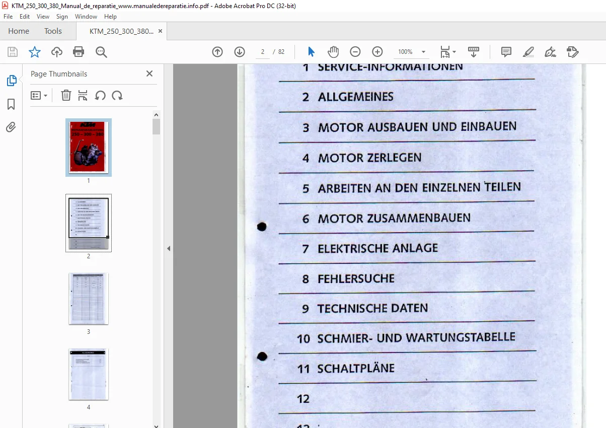 KTM 250-300-380 Reparaturanleitung - PDF DOWNLOAD - Image 3