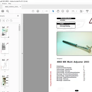 KTM 4860 MX Multi Adjuster 2003 Werkstatthandbuch -  PDF DOWNLOAD