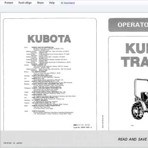 KUBOTA TRACTOR B1550 B1750 OPERATOR'S MANUAL - PDF DOWNLOAD