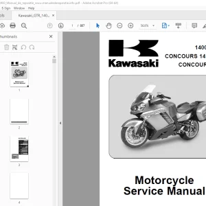Kawasaki 1400GTR CONCOURS 14 ABS CONCOURS 14 Motorcycle Service Manual PDF