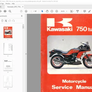 Kawasaki 750 Turbo Motorcycle Service Manual - PDF DOWNLOAD