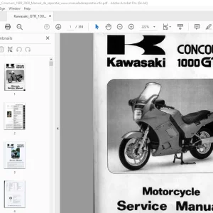 Kawasaki Concours 1000GTR Motorcycle Service Manual PDF