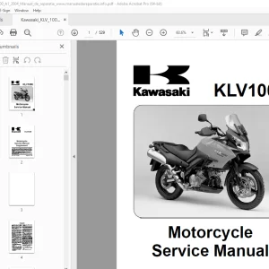 Kawasaki KLV1000 Motorcycle Service Manual - PDF DOWNLOAD