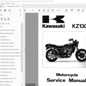 Kawasaki KZ1300 Motorcycle Service Manual - PDF DOWNLOAD