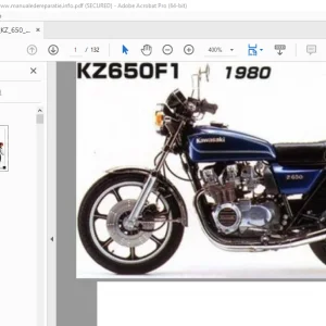 Kawasaki KZ650F1 1980 Owners Workshop Manual PDF
