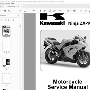 Kawasaki Ninja ZX-10R Motorcycle Service Manual - PDF DOWNLOAD