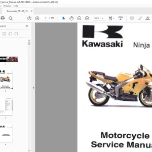 Kawasaki Ninja ZX-6R Motorcycle Service Manual - PDF DOWNLOAD