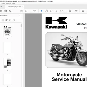 Kawasaki VULCAN 2000 VN2000 Motorcycle Service Manual - PDF DOWNLOAD
