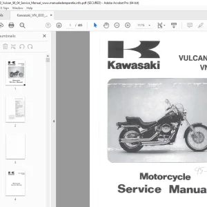 Kawasaki VULCAN 800 VN800 Motorcycle Service Manual PDF