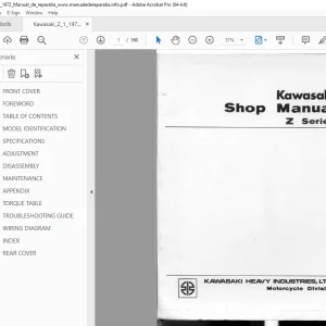 Kawasaki Z Series Shop Manual - PDF DOWNLOAD