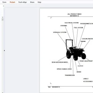 Kubota B6100HST-E Tractor Parts Manual - PDF DOWNLOAD