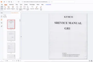 Kymco GR1 Service Manual - PDF DOWNLOAD