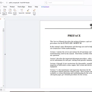 Kymco ZX/Scout 50 Service Manual - PDF DOWNLOAD