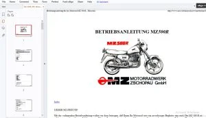 MZ 500R BETRIEBSANLEITUNG - PDF DOWNLOAD