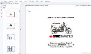 MZ 500R Repair Manual - PDF DOWNLOAD