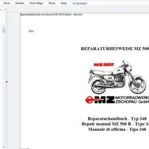 MZ 500R Repair Manual - PDF DOWNLOAD