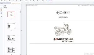 MZ ETZ125 ETZ150 Ersatzteilliste - PDF DOWNLOAD