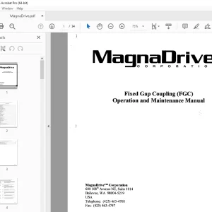 MagnaDrive Fixed Gap Coupling (FGC) Operation & Maintenance Manual PDF