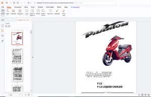 Malaguti F12 F12 Liquid Cooled Service Manual - PDF DOWNLOAD