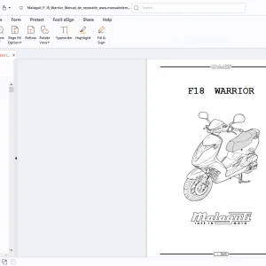 Malaguti F18 Warrior Service Manual - PDF DOWNLOAD