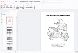 Malaguti Madison 125/150 Service Manual - PDF DOWNLOAD