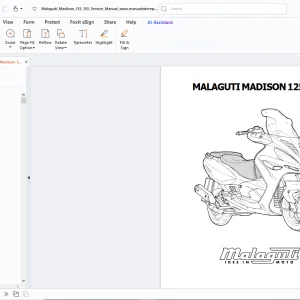 Malaguti Madison 125/150 Service Manual - PDF DOWNLOAD