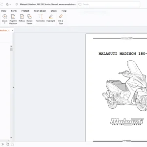 Malaguti Madison 180-200 Service Manual - PDF DOWNLOAD